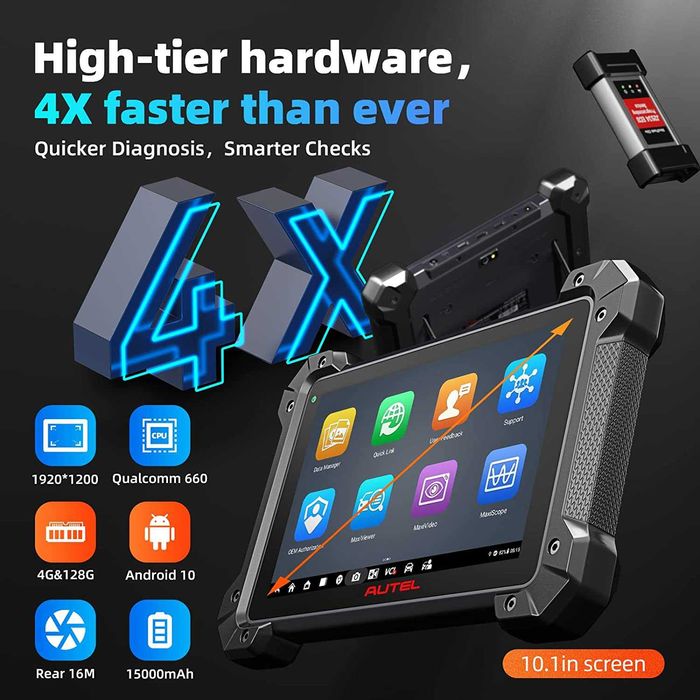 Máq. Diagnóstico Auto Autel MaxiCOM MK908 Pro II Novo modelo