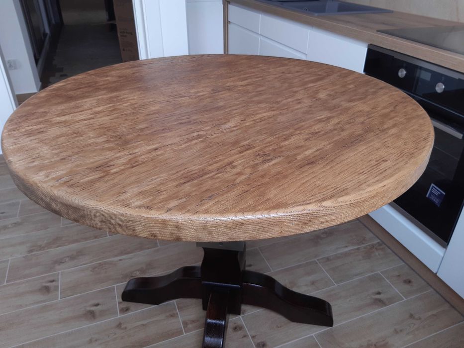 Stolik do ogrodu - solidny dębowy