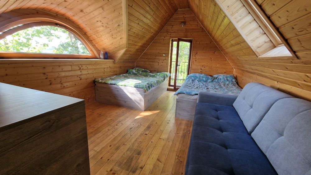 Domek Dom SAUNA BALIA Jacuzzi letniskowy całoroczny Kaszuby Ostrzyce