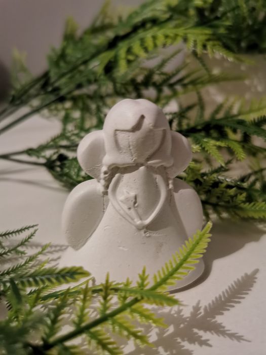 Aniołek dziewczynka gips