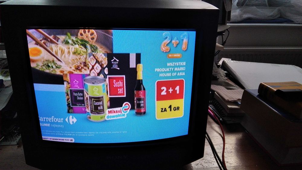 Tv 14 " Sony trinitron kv-14t1k bdb retro gaming