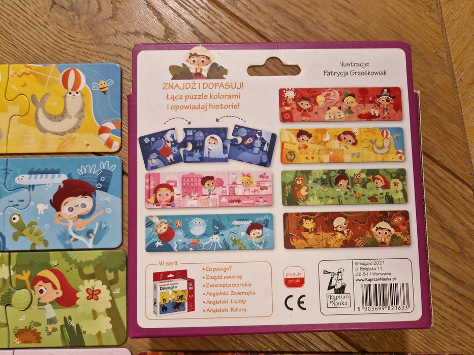 Puzzle Układanki Malucha "Kolorowe Przygody" Kapitan Nauka