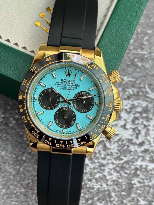Швейцарские мужские часы Rolex Daytona Yellow Gold Daytona Tiffany