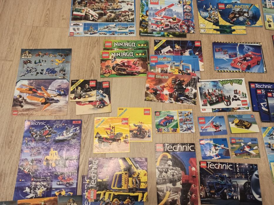 Instrukcje lego na sztuki. Lata 90' castle pirates town space technic