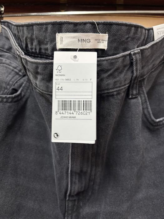 Calças Mango Straight Regular Waist tamanho 44 Novas