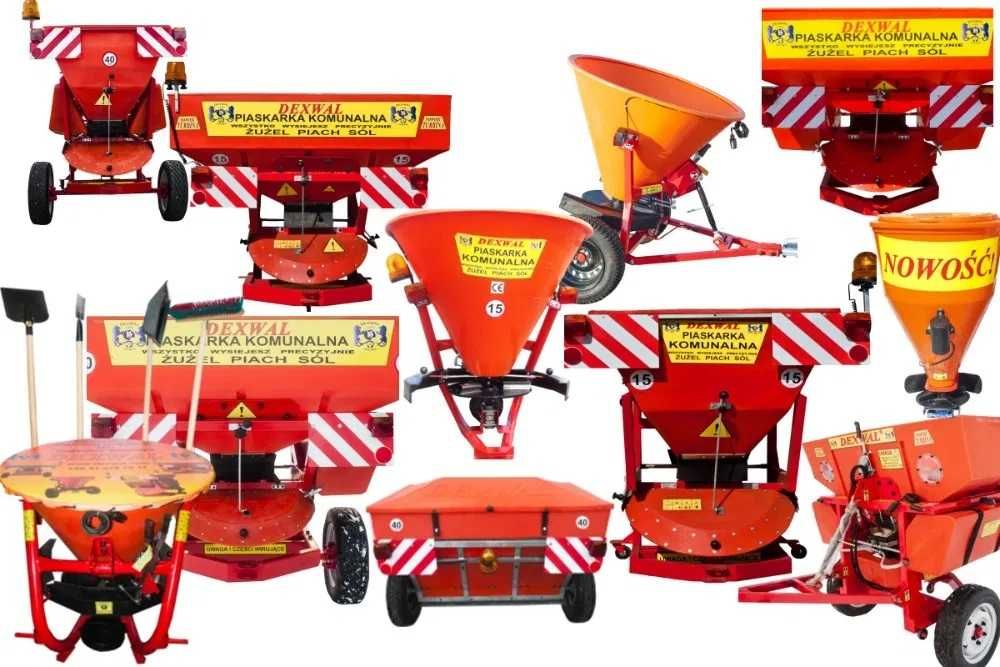 Piaskarka wałowa 550l 900kg hydrauliczna zawieszana AGROSTAL