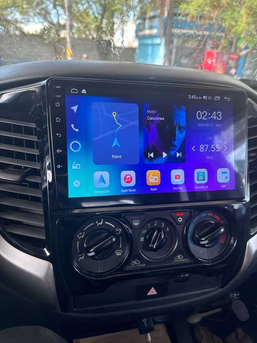 Rádio 2DIN 9" • Mitsubishi L200 • (2015 a 2023) • Android [4+64GB]