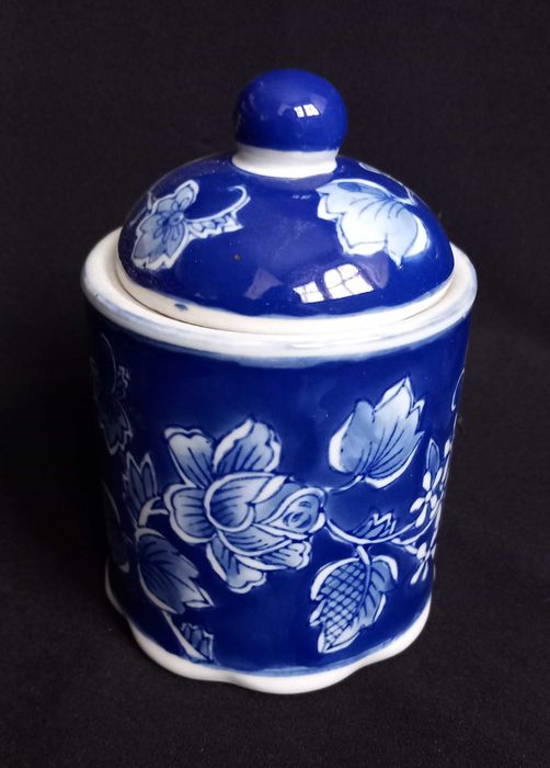 Boleira porcelana azul cobalto