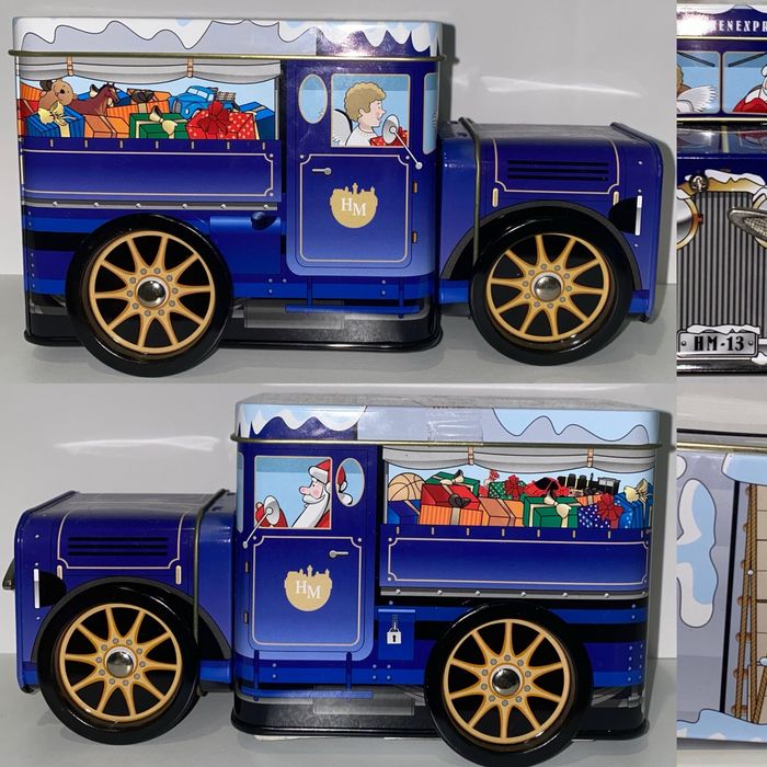 Жестяная банка для чая, печенья. Металева банка чай Різдво Новий рік