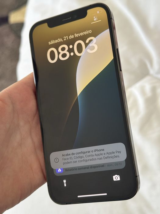 iPhone 12 Pro 128GB Grafite – Bom Estado – Bateria 100%