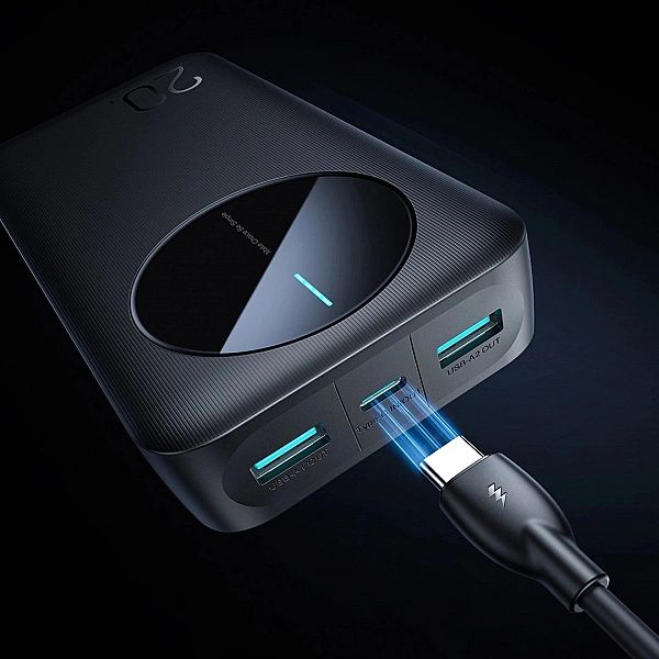 Powerbank Joyroom JR-PBF14/20000mAh 2.4A 2x USB-A 1x USB-C - czarny