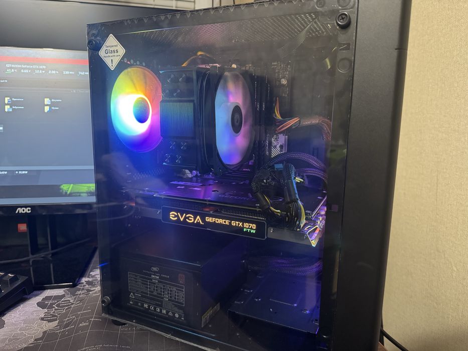 Пк GTX 1070 8gb + Ryzen 5500 + 2/8 16 gb ddr4 3200mhz 512 m.2 nvme