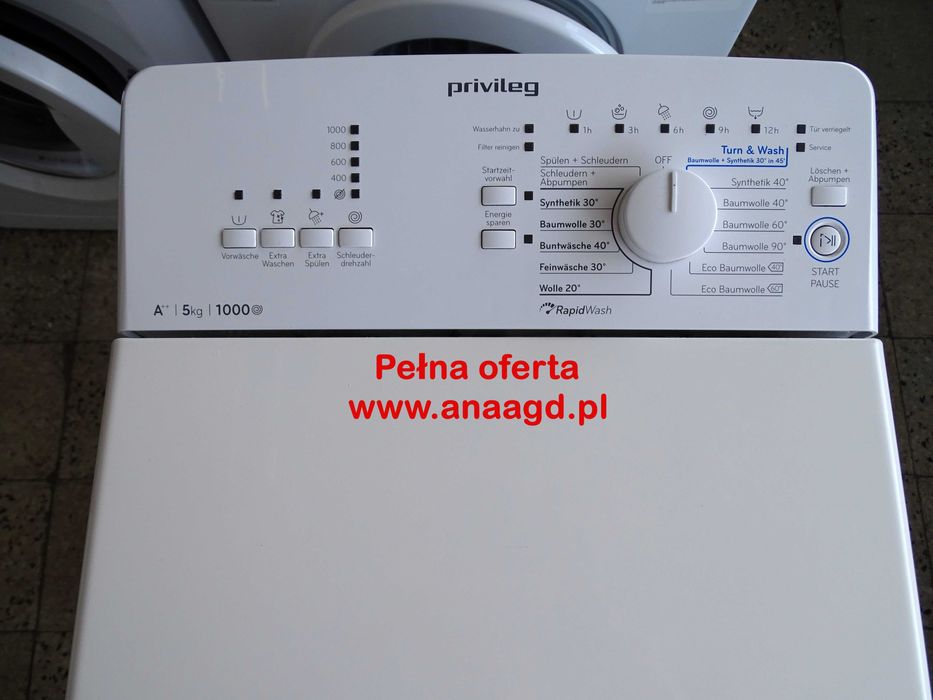 Pralka PRIVILEG-ELECTROLUX PWT A51052 szer.40 Gwarancja Duży Wybór AGD