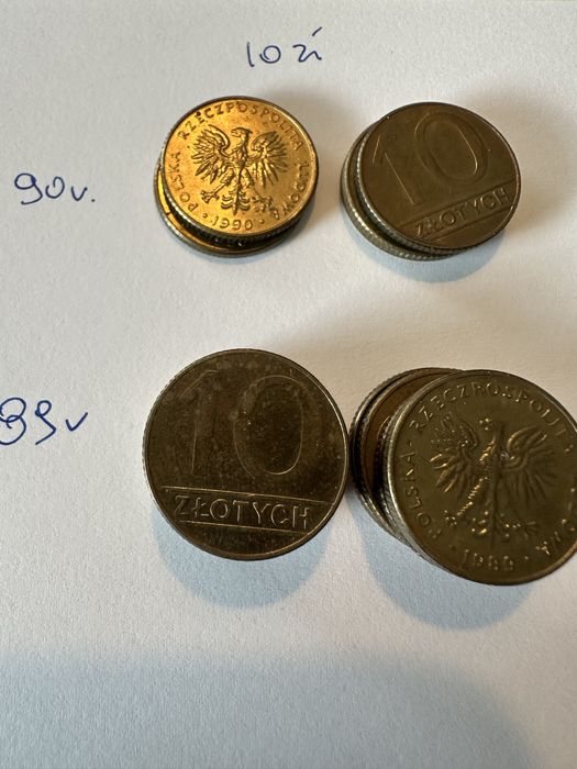 Zestaw monet z czasów PRL