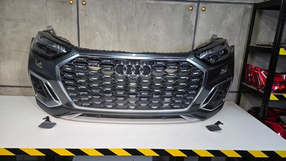 Бампер + фари Audi Q5 80A Rest Matrix (Європа) audi q5 ауди ку5 матрик в зборі! в наявності!