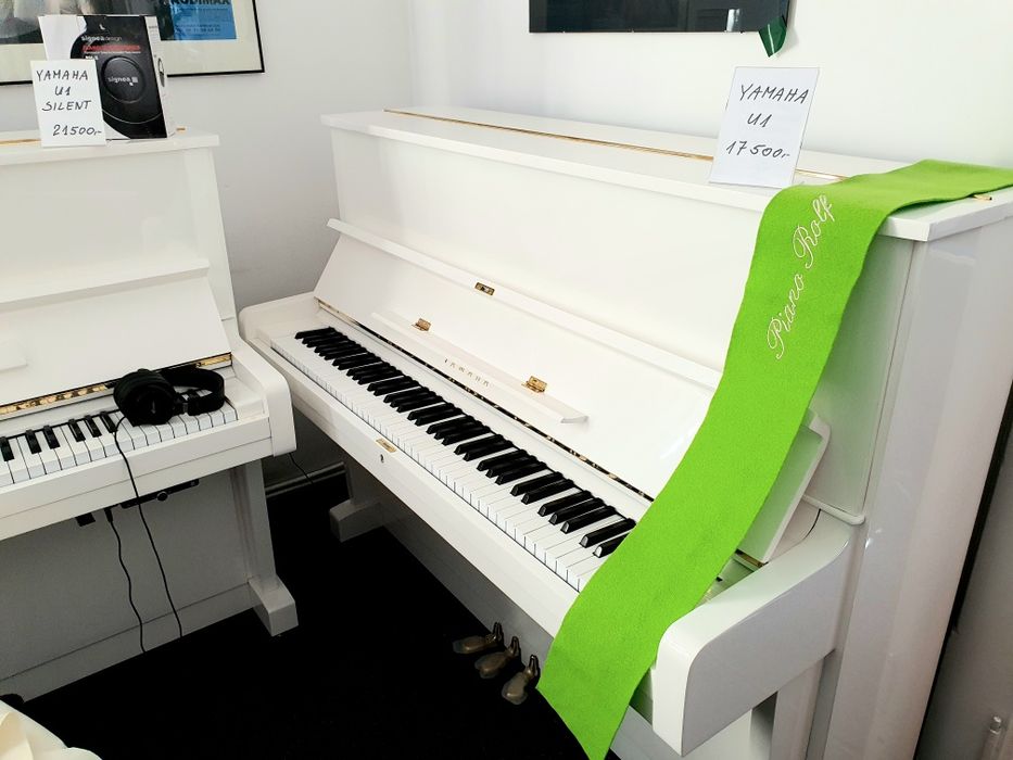 Pianino Yamaha U2  jak nowe biały połysk od PIANOROLF
