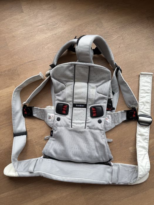 Nosidełko nosidło babybjörn air jasny szary