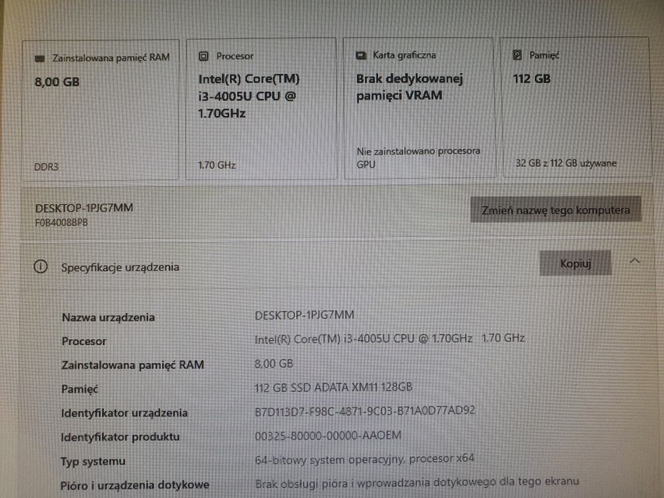 Lenovo c40-30 All in One