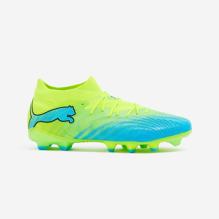 Chuteiras futebol FUTURE 9 Match FG/AG SMU Adulto Amarelo/Azul