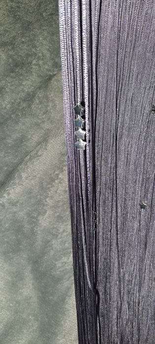 Firana makaron z koralikami