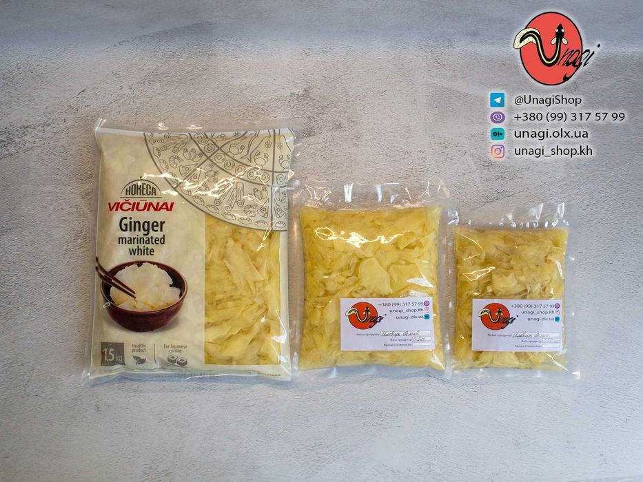 Імбир рожевий (білий) / имбирь розовый (белый) (250 г, 0,5 кг, 1 кг)