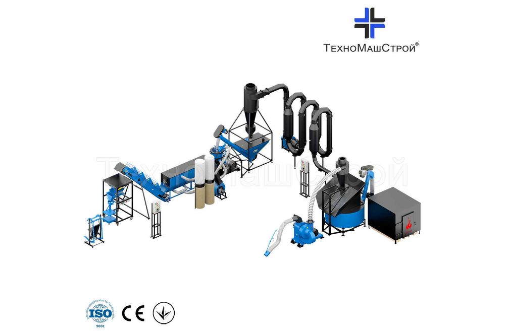 Лінія гранулювання пелет Линия гранулирования Оборудование для пеллет