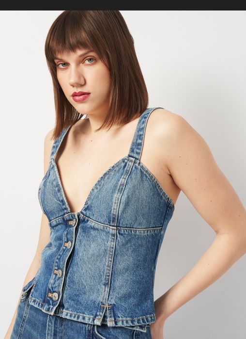 zara джинсовий топ