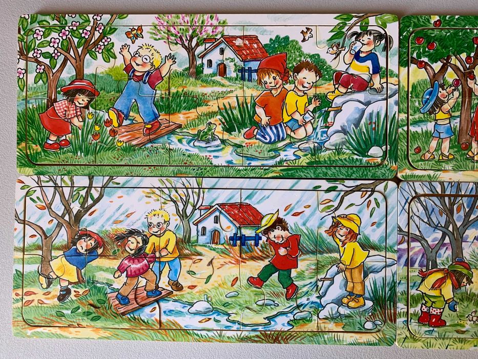 As 4 Estações - Jogo de Tabuleiro Antigo Majora