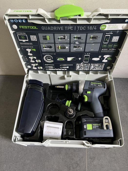 Безщітковий Акум. Шуруповерт Festool QUADRIVE TPC 18/4
