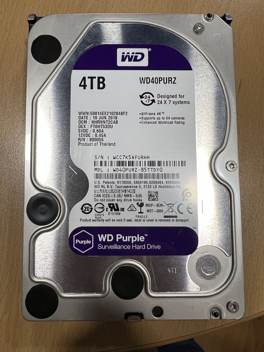 Disco Western Digital 4TB Purple