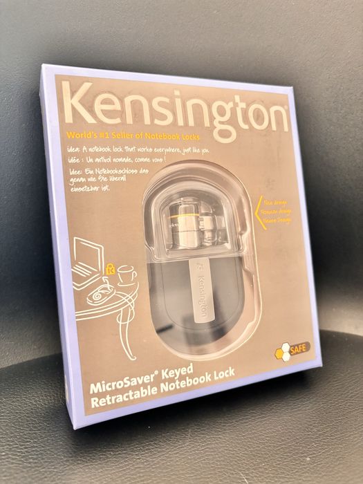 Blokada Kensington MicroSaver Linka Zwijana do Laptopa na Klucz