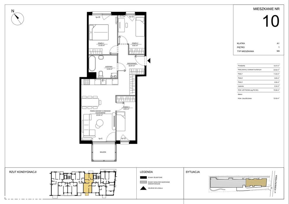4-pokojowe mieszkanie 70m2 Bez Pośredników