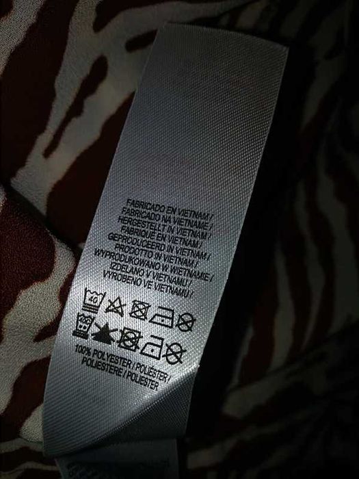 Koszula zebra motyw zwierzęcy Primark 6 XS 34 brąz 8 S 36