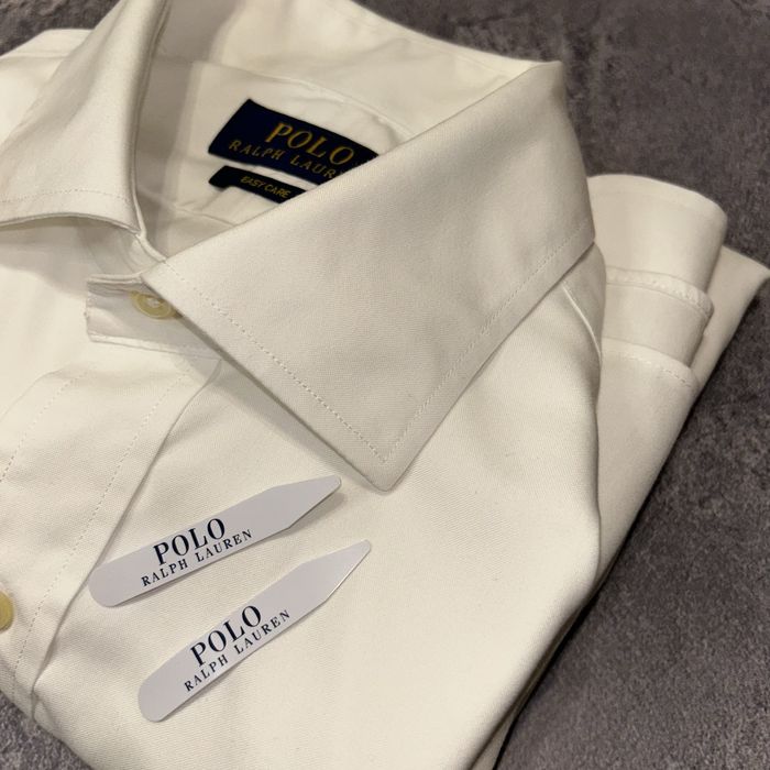 Сорочка Polo Ralph Lauren білa бавовняна M розмір оригінал