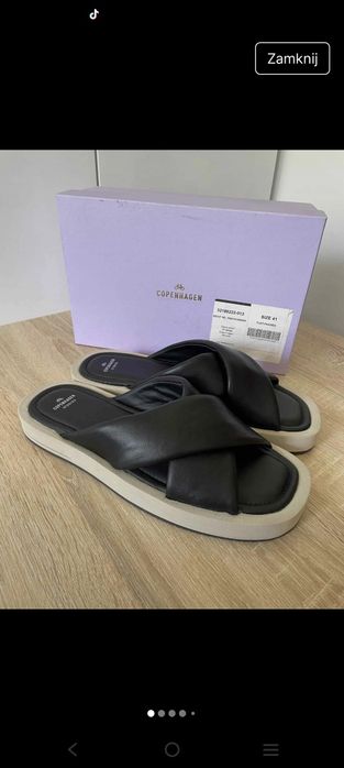 Klapki damskie Copenhagen nowe 140 euro