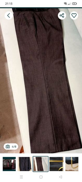 Grafitowy garnitur męski.