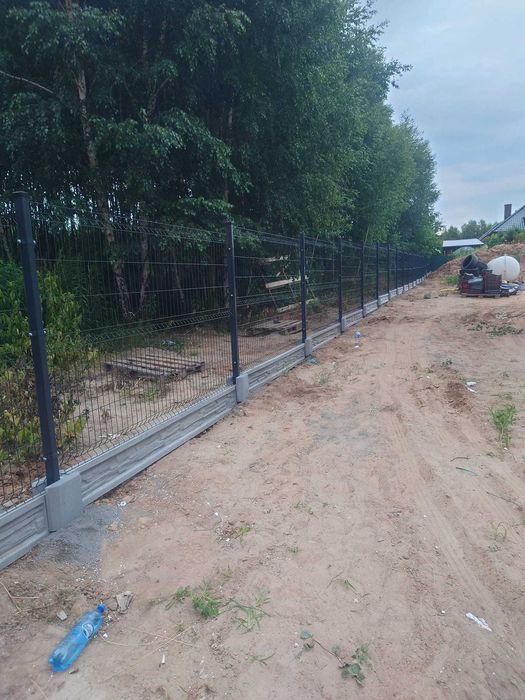 ogrodzenia ogrodzenie panelowe panele słupki brama furtka płot palety