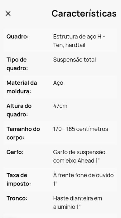 Bicicleta como nova importada