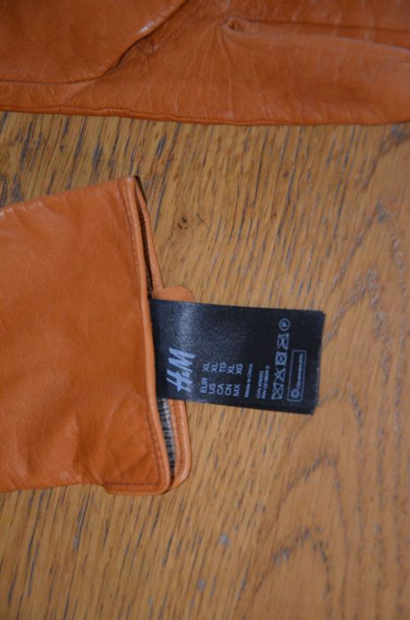 jasny brąz rękawiczki r. xl H&M 100% skóra