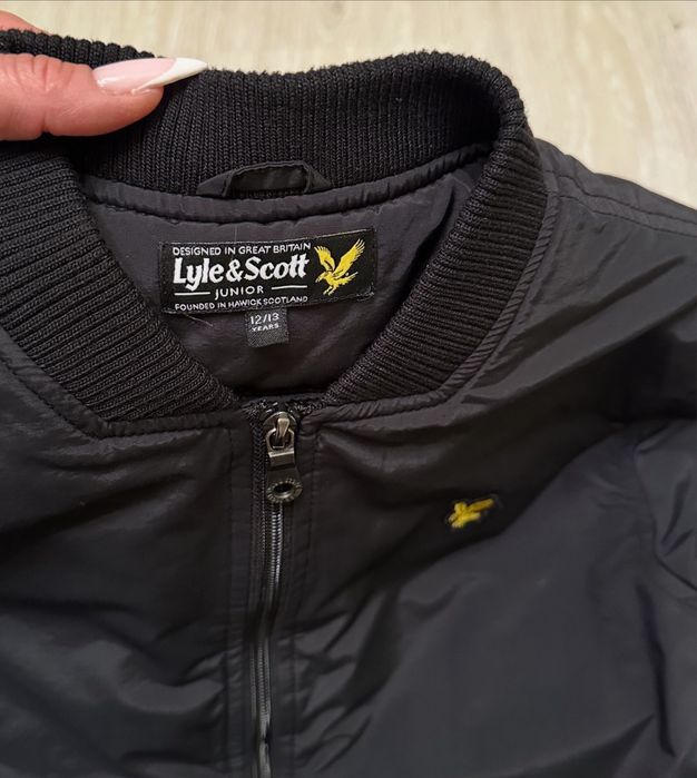 ‼️ харік нейлоновий бомбер Lyle&Scott junior 158 12 13 куртка оригінал
