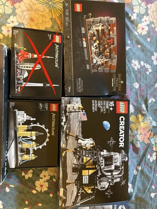 4 Legos difentes- excelente estado nunca montados (preco descrição)