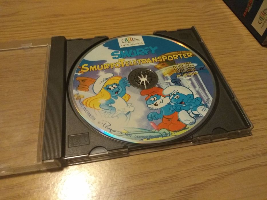 Smurfy SmurfoTeletransporter Infogrames gra komputerowa CD Big box