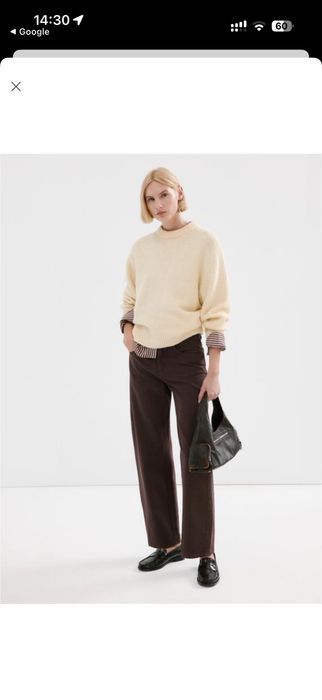 Продам шоколадні коричневі джинси mango