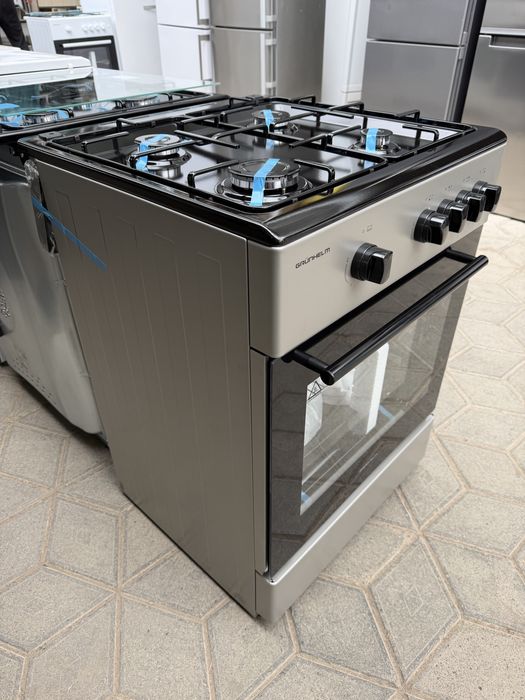 Нова газ плита з газ духовкою шириною 60см GRUNHELM G4FG6612GB
