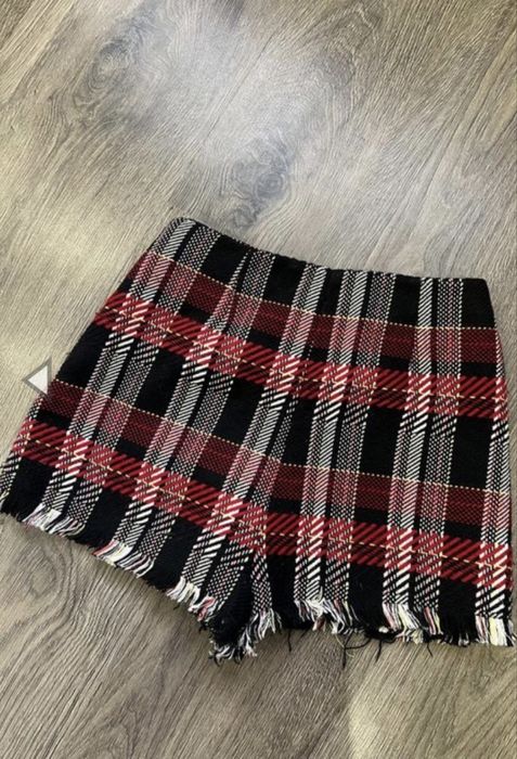 Bershka спідниця шорти в клітинку c розмір