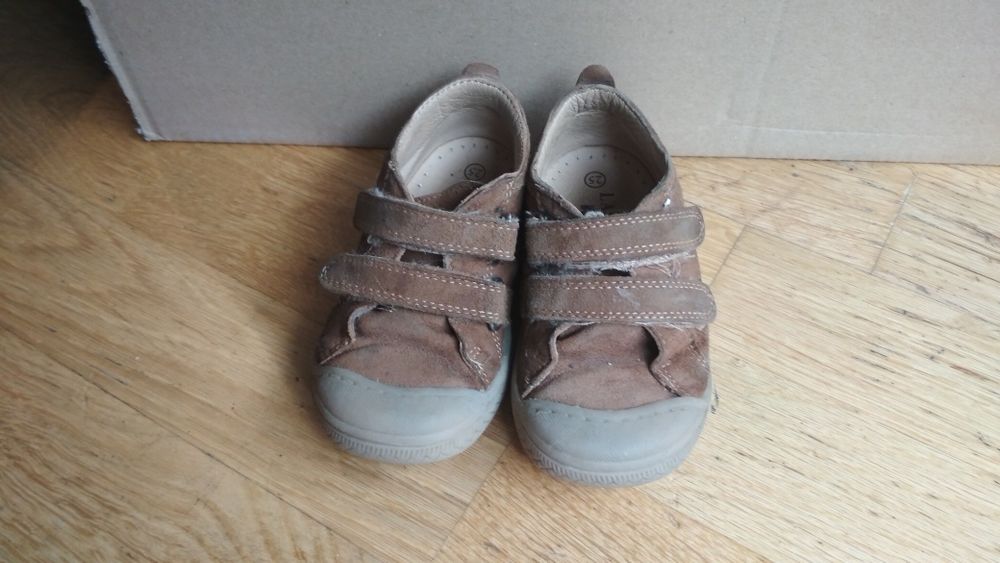 Brązowe buty wiosenne ze skóry Lasocki 25