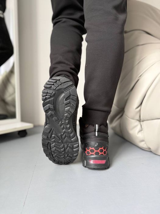 ДУЖЕ ТЕПЛІ‼️Asics Gel-Kahana 8 High Black Rose Gold Fur,асікс кахана,а