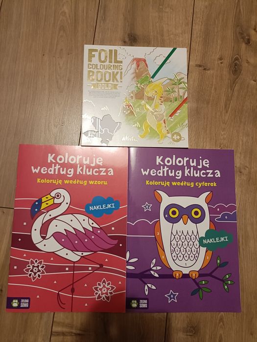 3 książeczki - kolorowanki