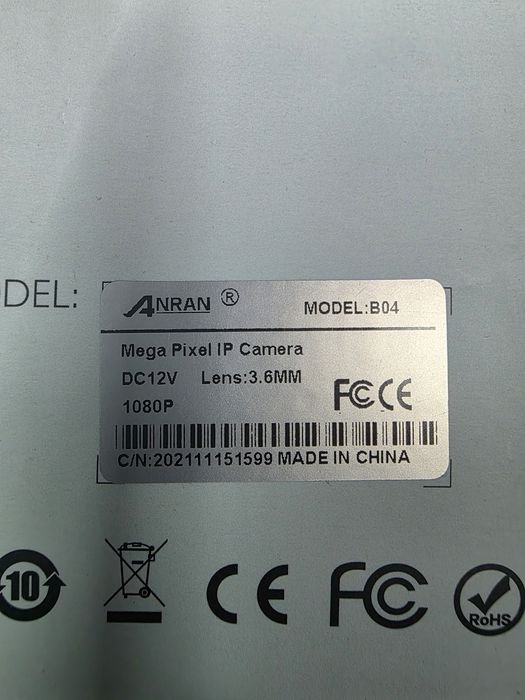 Anran B04 kamera nadzorująca WiFi HD 1080P z detekcją ruchu biała D01
