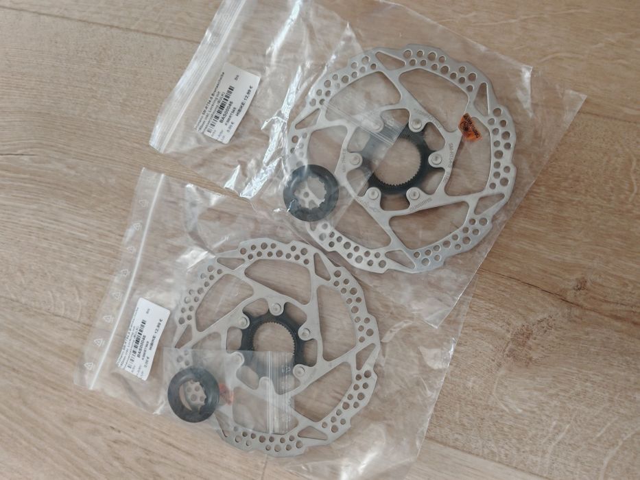 2x Tarcze hamulcowe Shimano 160mm  RT54 rowerowe center lock